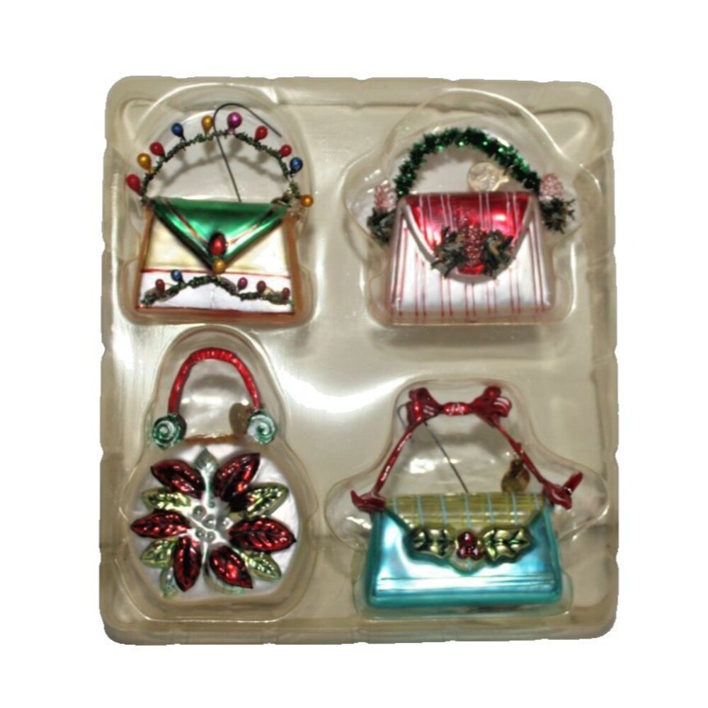 Dept 56 Set Of 4 Purse Ornaments 56-43659